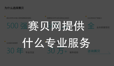国际商标注册，外观专利申请，赛贝网提供什么专业服务？