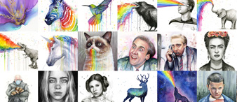 西雅图艺术家Olga Shvartsur插画作品正在维权，跨境卖家注意了！已提出TRO！