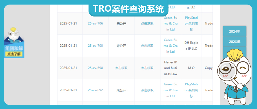 最近一周美国TRO案件汇总：有戴森Dyson，贺曼，飞盘Frisbee，Sega,Fear of God，等每年都会维权的品牌。