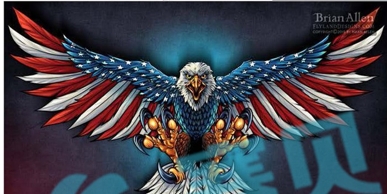 【25-cv-4229】178家店铺被起诉！8幅「鹰与美国国旗」系列作品发起TRO，Brian Allen隐匿案件曝光！