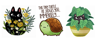 【25-cv-9579】小乌龟/黑猫花草作品别碰，Michelle Nicole Simpson 6张萌趣版权TRO维权！